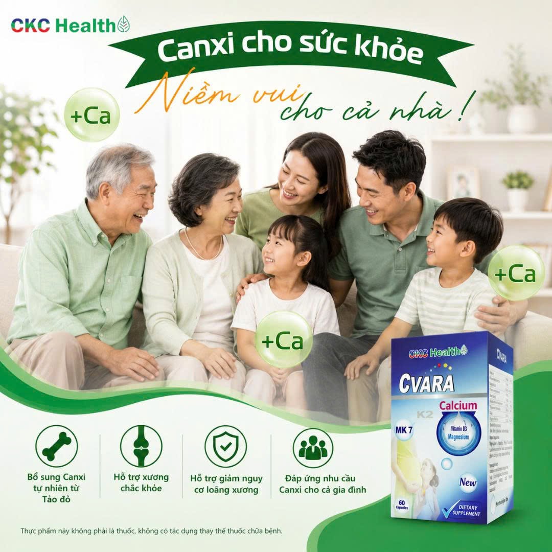 CANXI CHO SỨC KHỎE – NIỀM VUI CHO CẢ NHÀ!